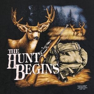 Vintage 90s The Hunt Begins Shirt